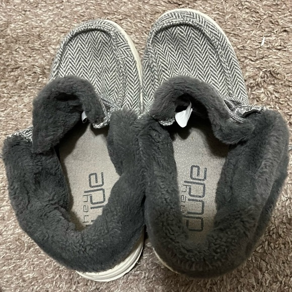 Hey Dude Britt Folder Over Boot -Herringbone Grey - Picture 4 of 7